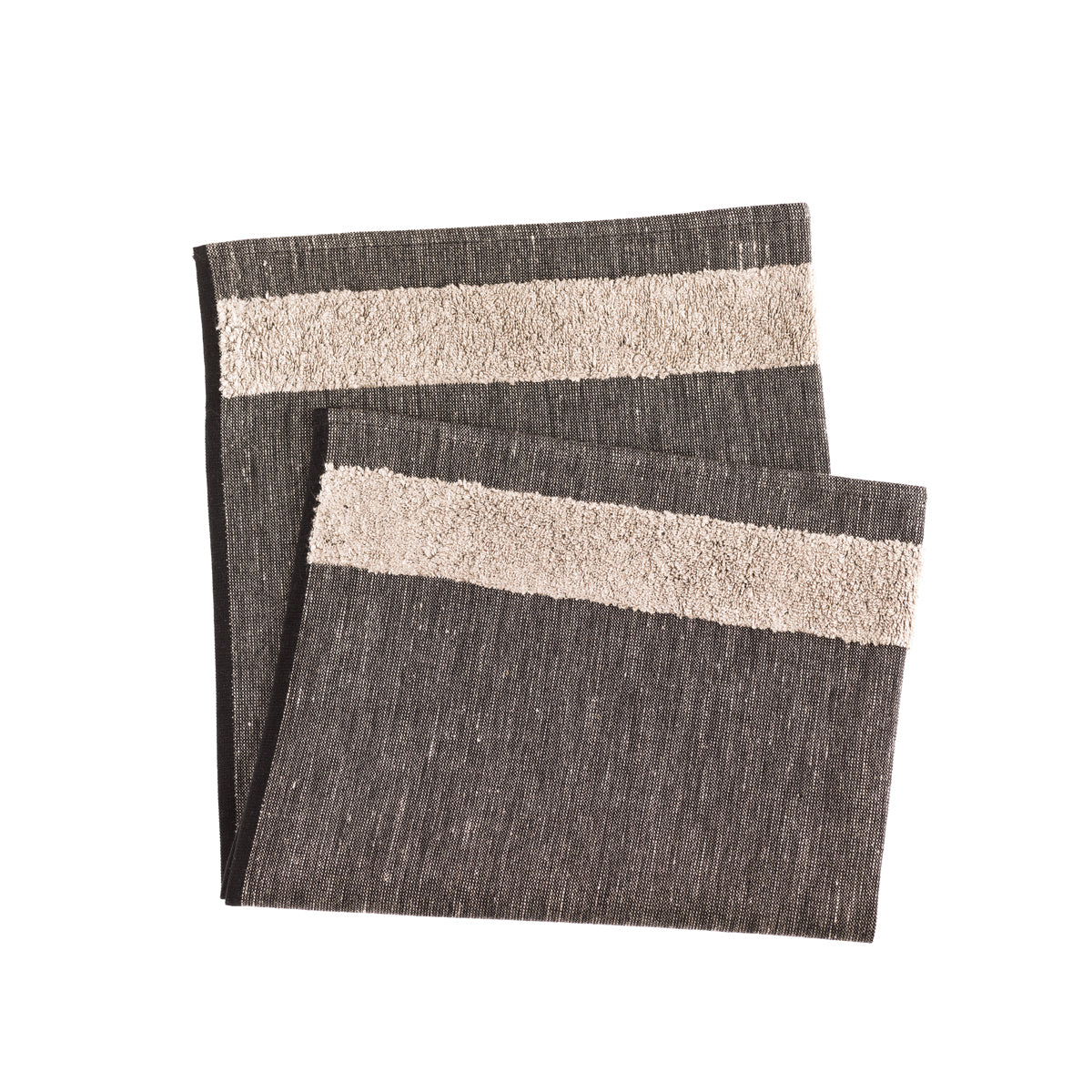Rento Linen Terry Seat Cover 50 X 60 cm (Black- Linen)