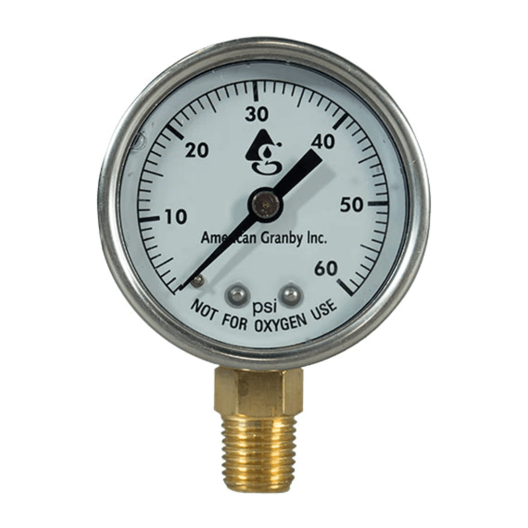 Pressure Gauge 1/4" Liquid Filled
