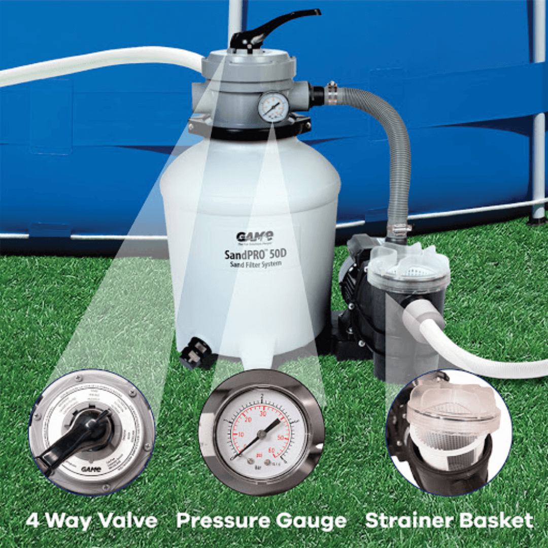SandPro 50D Pump & Filter (Pools up to 10,000 Gallons) Requires 50 lbs. Sand